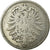 Coin, GERMANY - EMPIRE, Wilhelm I, Mark, 1874, Karlsruhe, VF(20-25), Silver