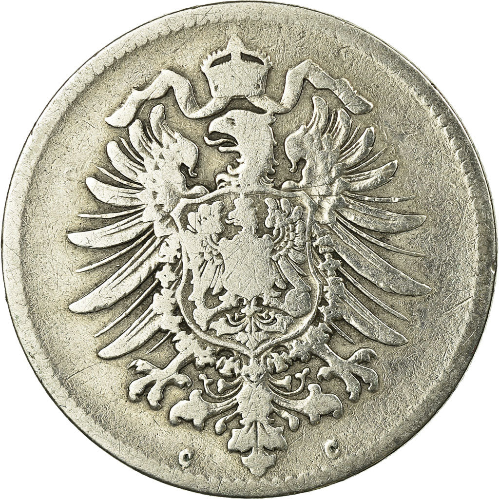 Munten, DUITSLAND - KEIZERRIJK, Wilhelm I, Mark, 1875, Frankfurt, FR, Zilver
