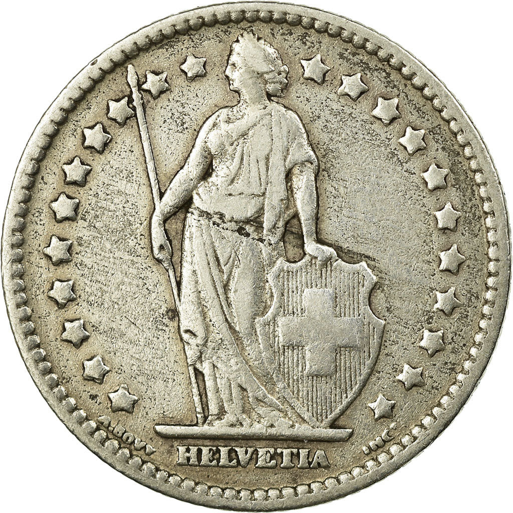 Coin, Switzerland, Franc, 1921, EF(40-45), Silver, KM:24