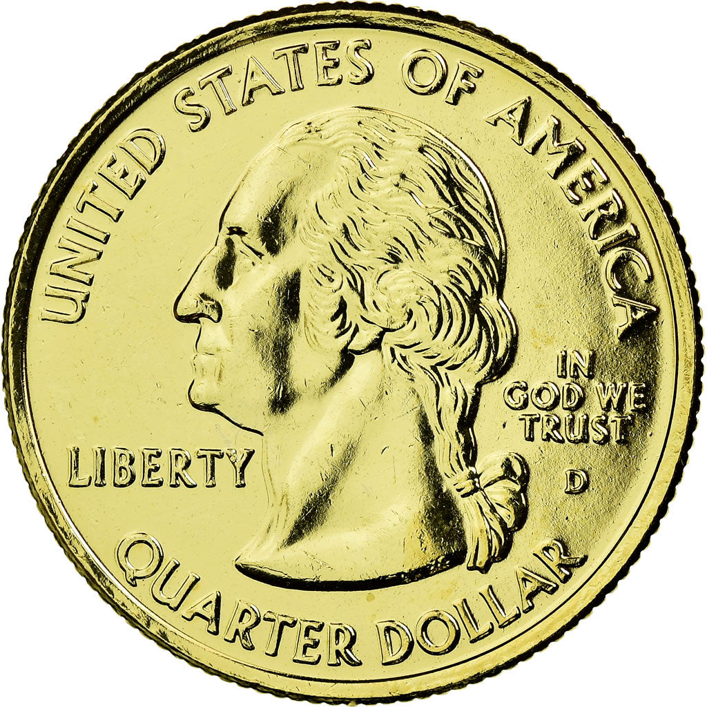 Monnaie, États-Unis, Nevada, Quarter, 2006, U.S. Mint, SUP, Métal doré