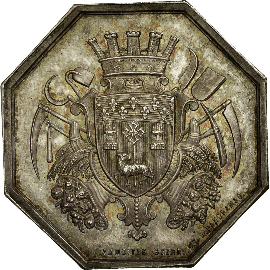 France, Token, Insurance, AU(55-58), Silver