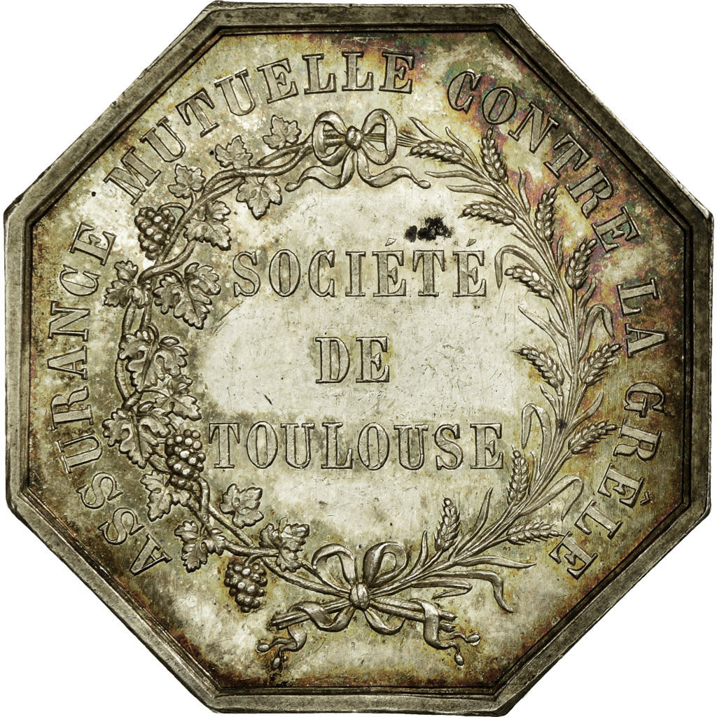 France, Token, Insurance, AU(55-58), Silver