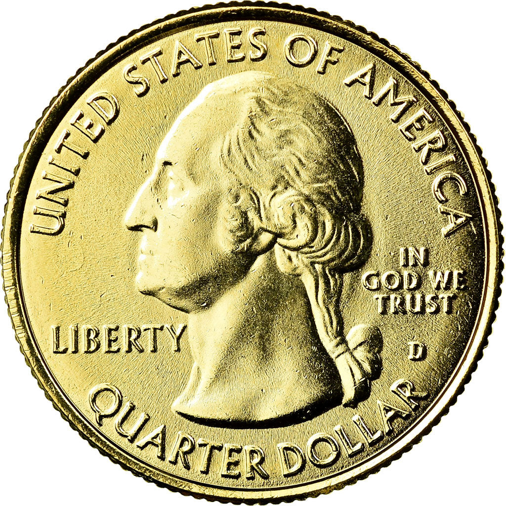 Coin, United States, Perry's Victory, Quarter, 2013, U.S. Mint, AU(55-58), Gold