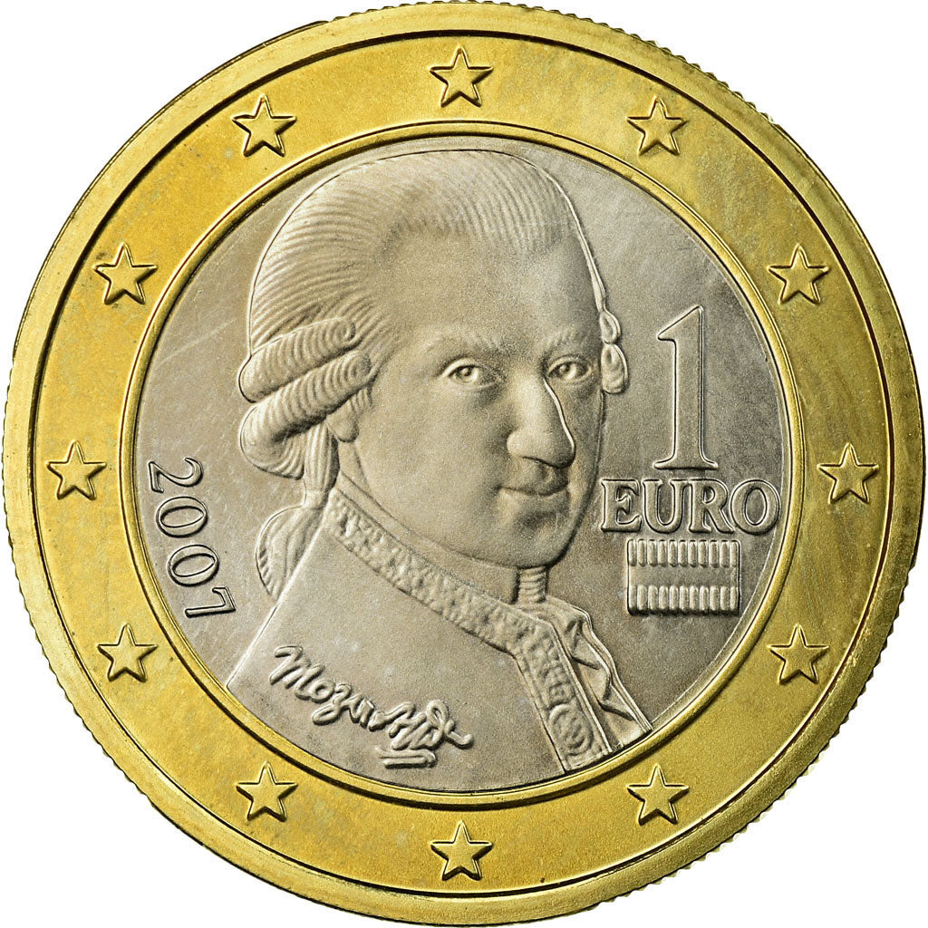 Áustria, Euro, 2007, MS(63), Bimetálico, KM:3088