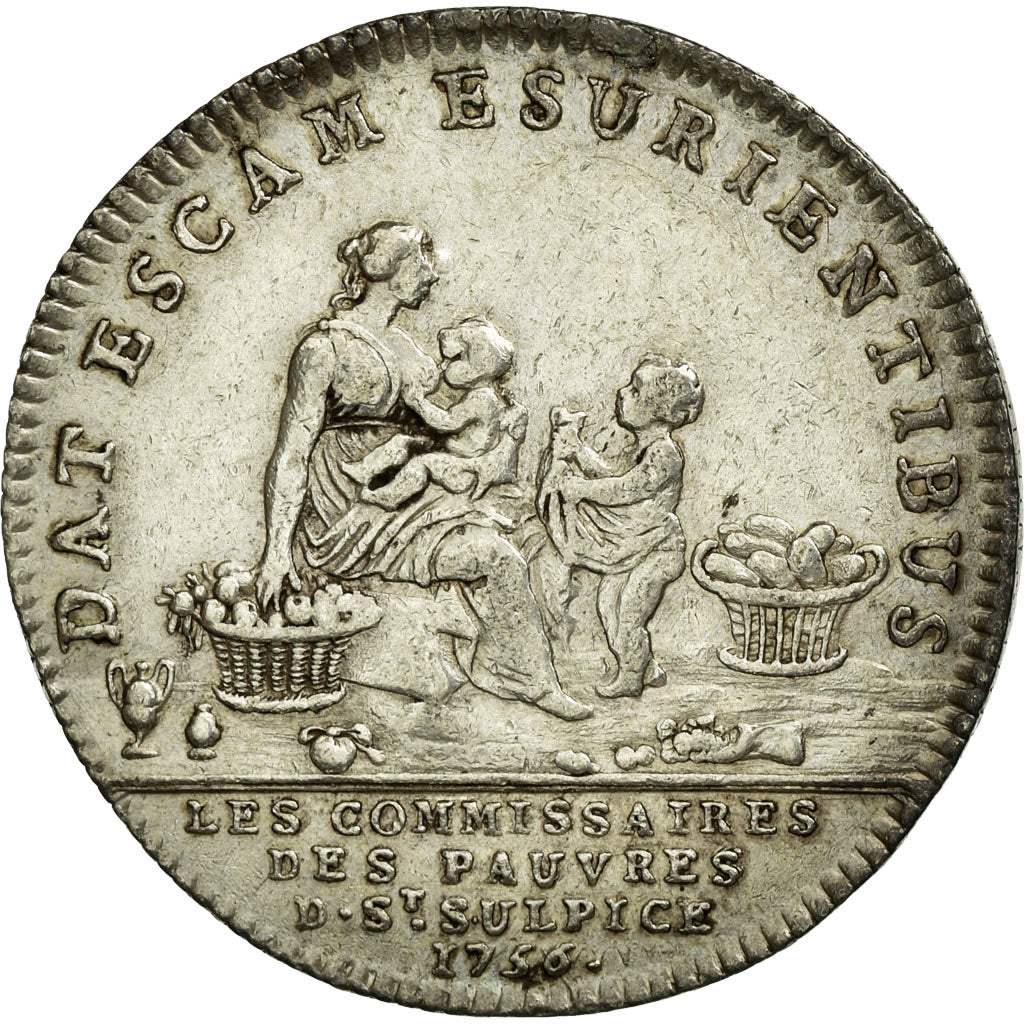 France, Token, Royal, 1756, EF(40-45), Silver, Feuardent:4337