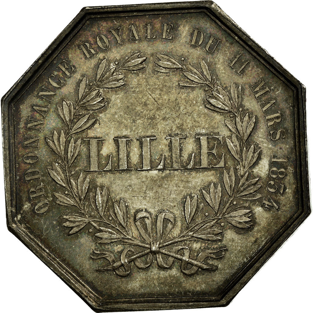 France, Token, Savings Bank, AU(55-58), Silver, Jacqmin:39