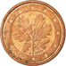 GERMANY - FEDERAL REPUBLIC, 2 Euro Cent, 2002, EF(40-45), Copper Plated Steel