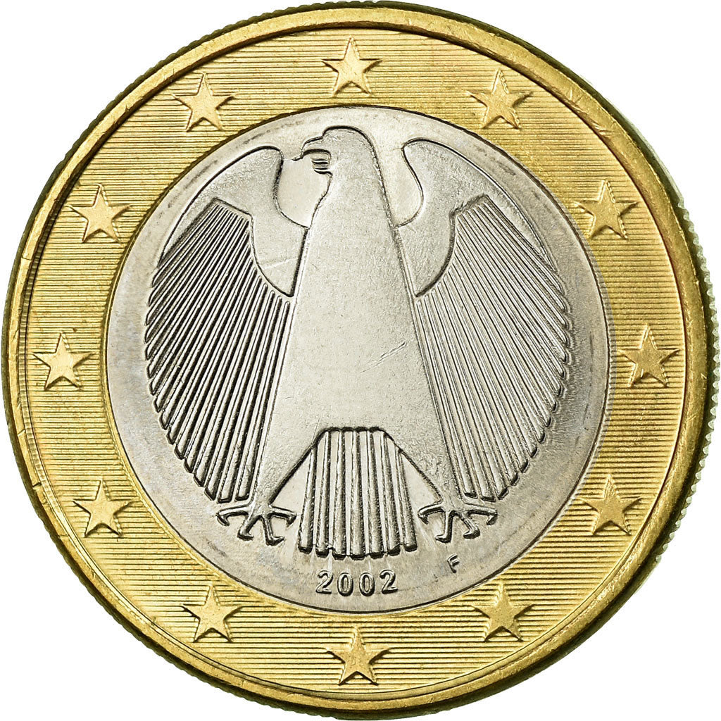 GERMANY - FEDERAL REPUBLIC, Euro, 2002, MS(63), Bi-Metallic, KM:213