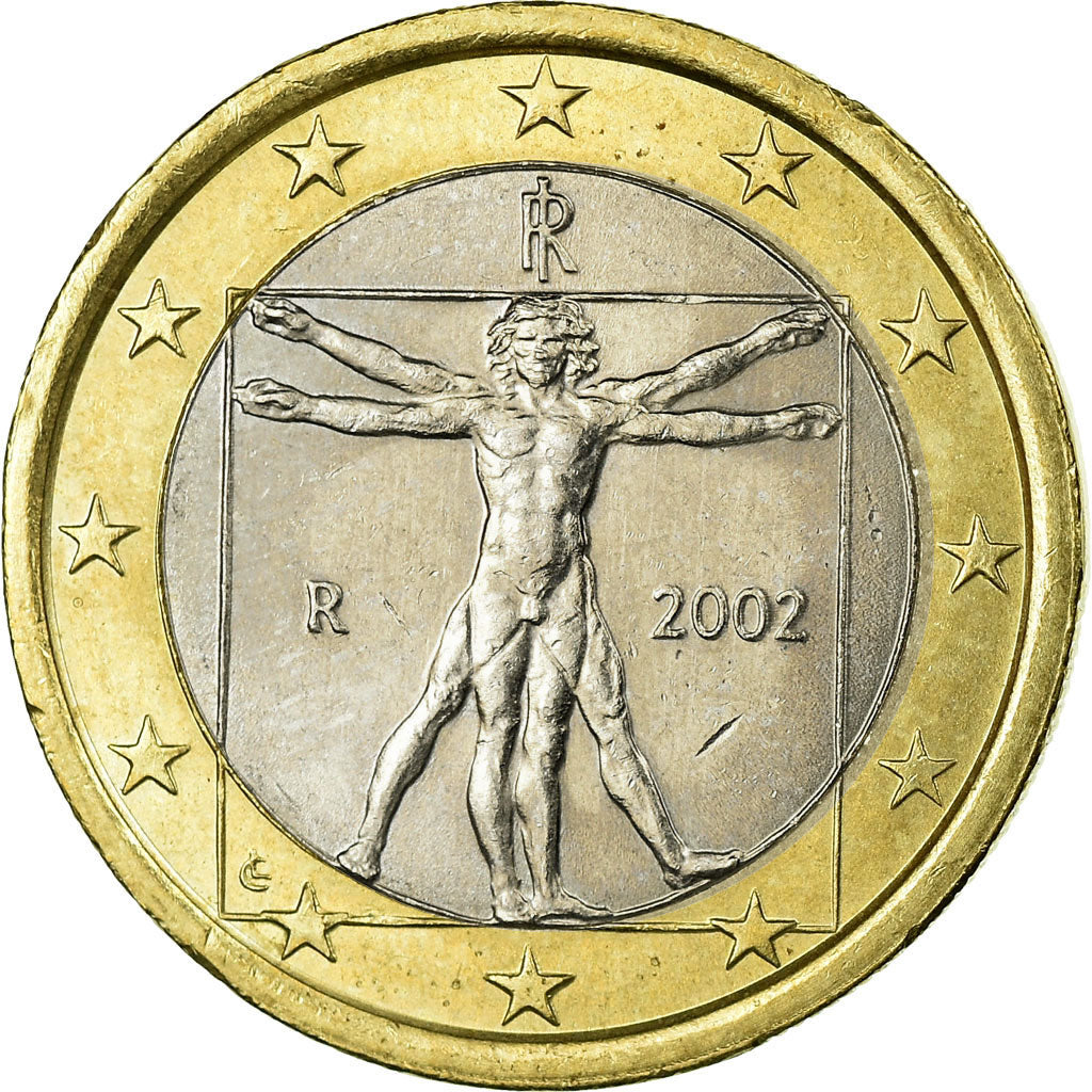 Italien, Euro, 2002, UNZ, Bi-Metallic, KM:216