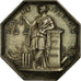France, Token, Notary, MS(63), Silver, Lerouge:120