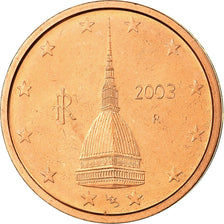 Italy, 2 Euro Cent, 2003, MS(63), Copper Plated Steel, KM:211