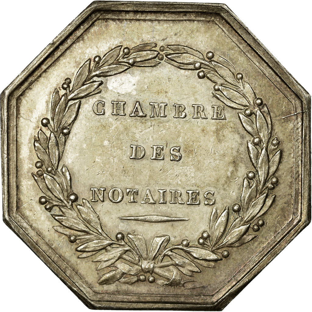 France, Token, Notary, AU(50-53), Silver, Lerouge:127a.
