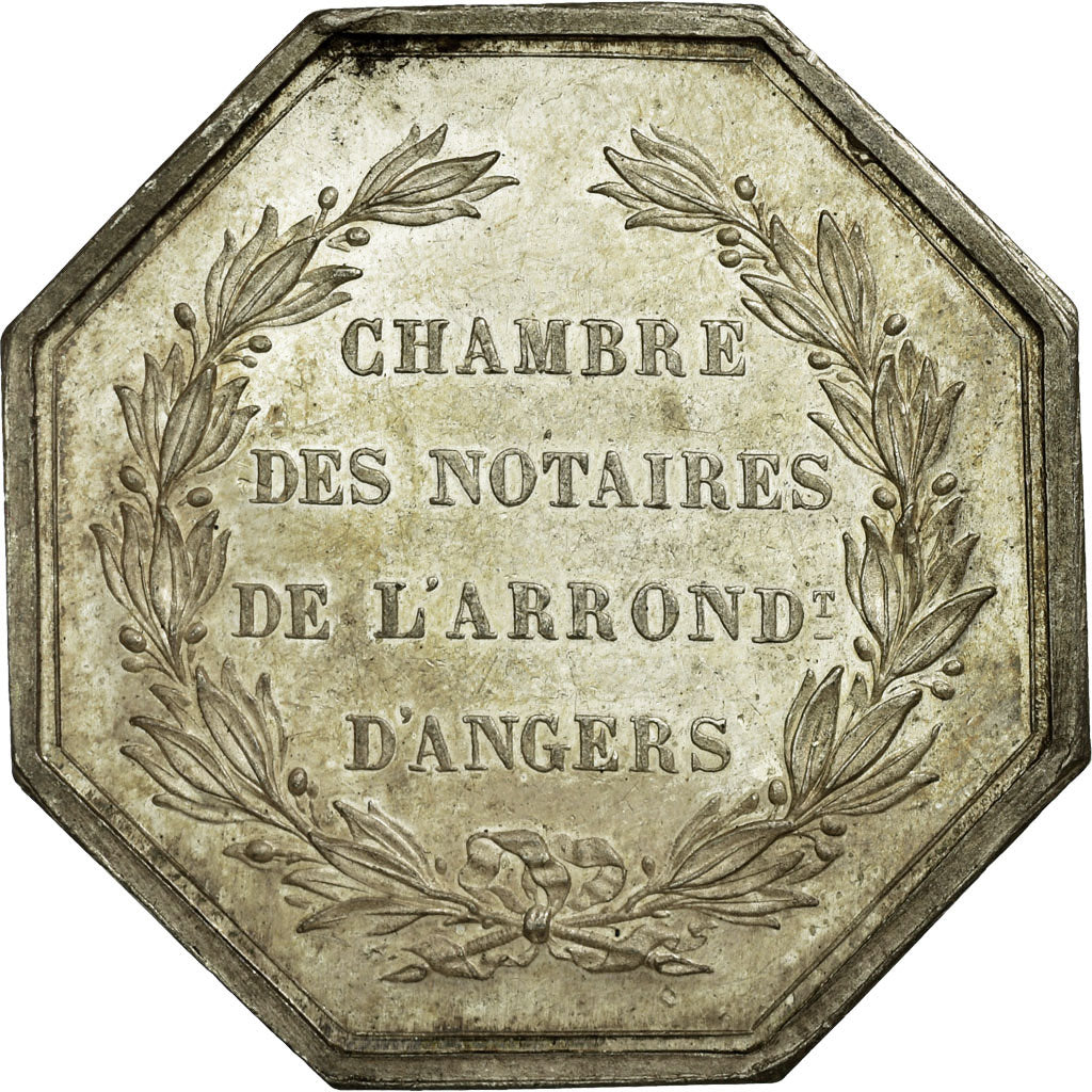 France, Token, Notary, AU(50-53), Silver, Lerouge:19