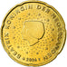 Paesi Bassi, 20 Euro Cent, 2006, SPL, Ottone, KM:238