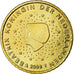 Netherlands, 50 Euro Cent, 2008, MS(63), Brass, KM:270