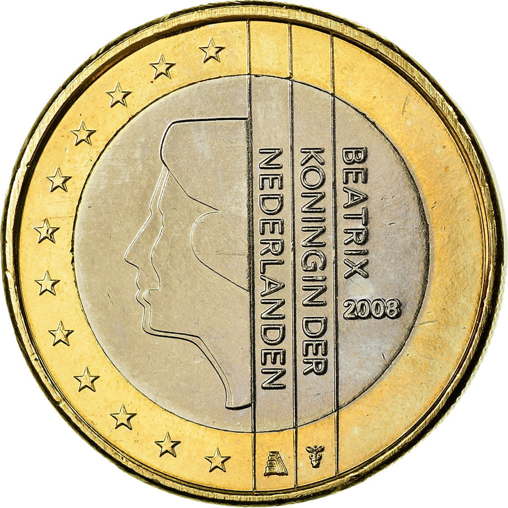 Holandia, Euro, 2008, Utrecht, MS(63), Bimetaliczny, KM:271