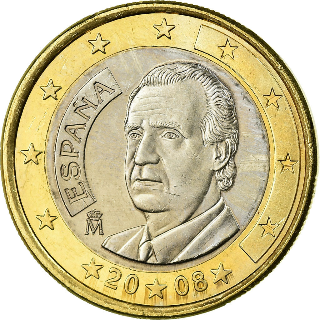 Spagna, Euro, 2008, SPL, Bi-metallico, KM:1073