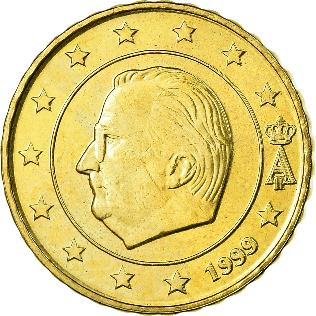 Bélgica, 10 Euro Cent, 1999, EBC, Latón, KM:227