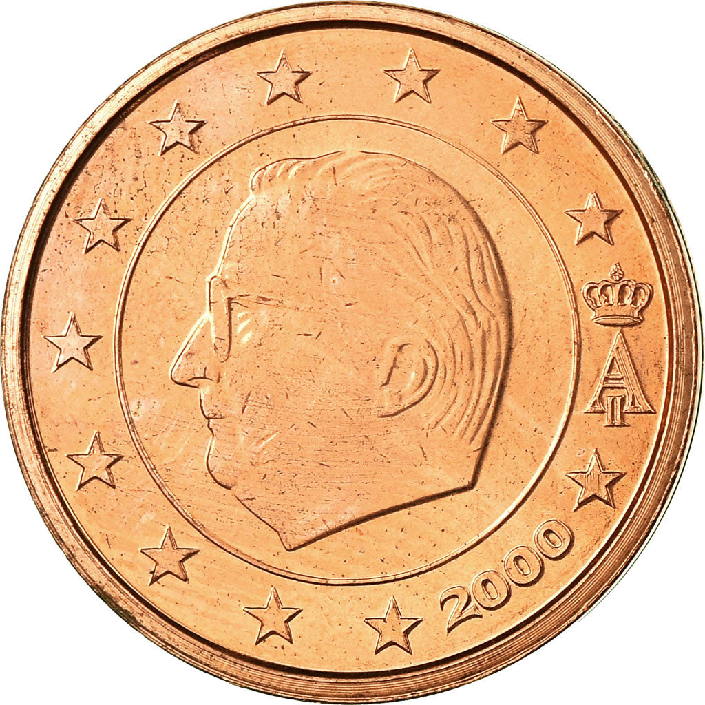 Belgique, 2 Euro Cent, 2000, SPL, Copper Plated Steel, KM:225