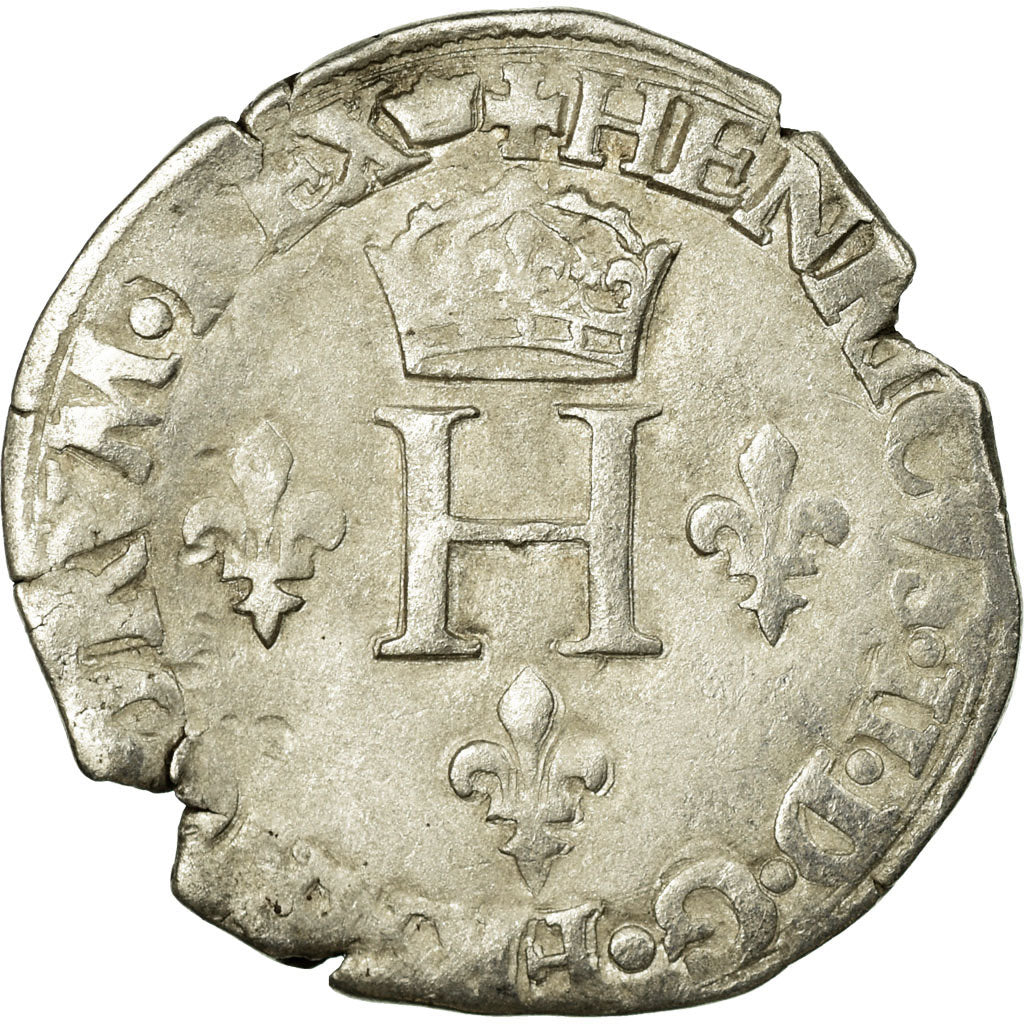 Münze, Frankreich, Demi Gros de Nesle, 1551, Paris, S+, Silber, Sombart:4458.
