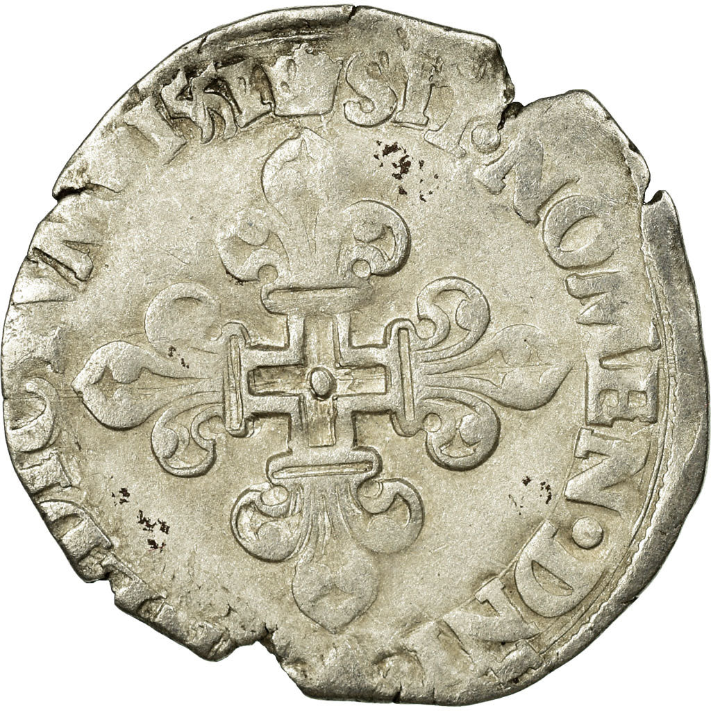 Münze, Frankreich, Demi Gros de Nesle, 1551, Paris, S+, Silber, Sombart:4458.