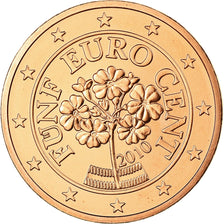 Austria, 5 Euro Cent, 2010, FDC, Acciaio placcato rame, KM:3084