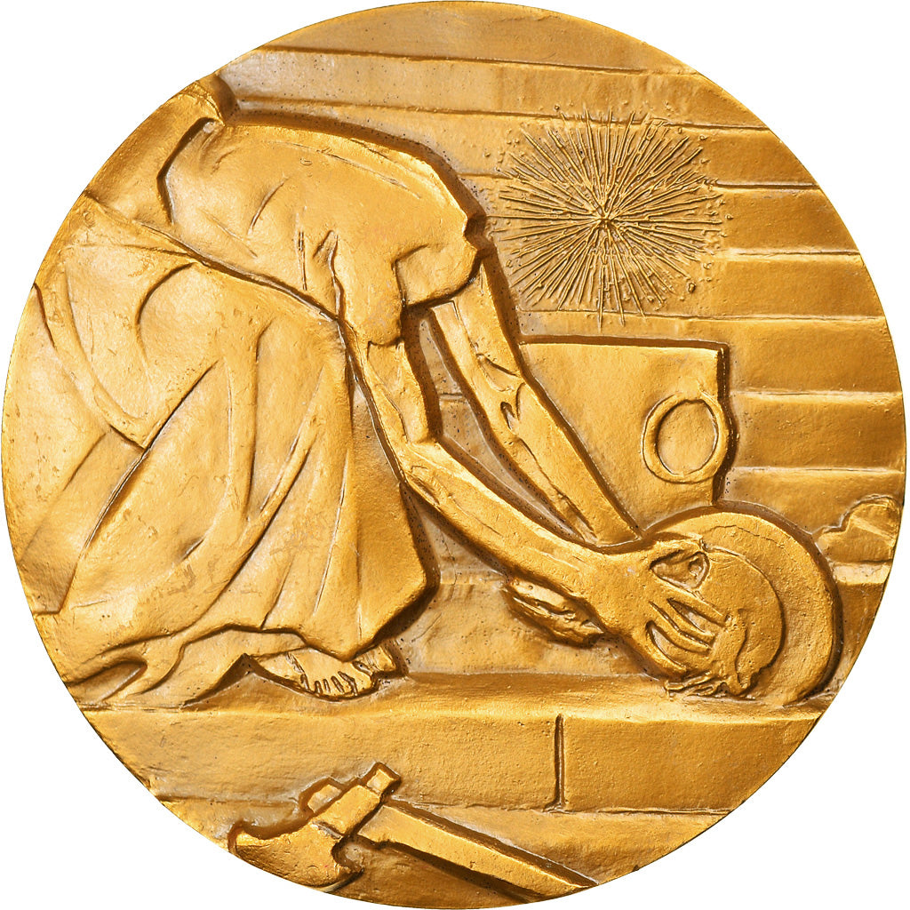 France, Médaille, Peinture, Léon Bonnat, Saint-Denis Décapité, 1983
