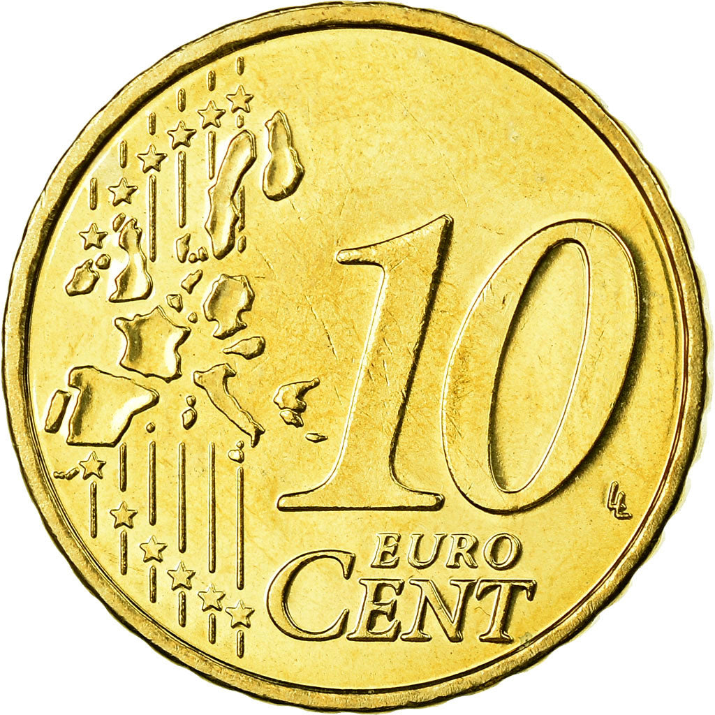 Belgique, 10 Euro Cent, 2005, SPL, Laiton, KM:227