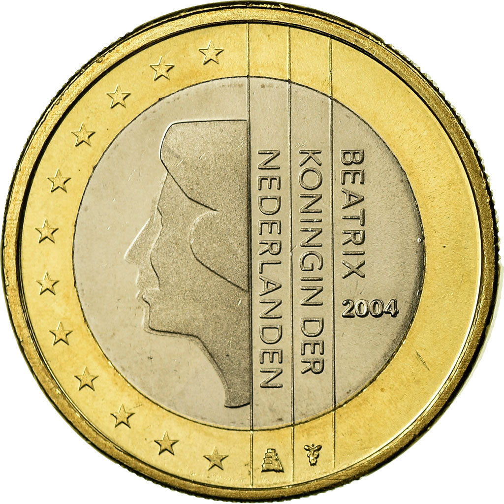 Niederlande, Euro, 2004, STGL, Bi-Metallic, KM:240