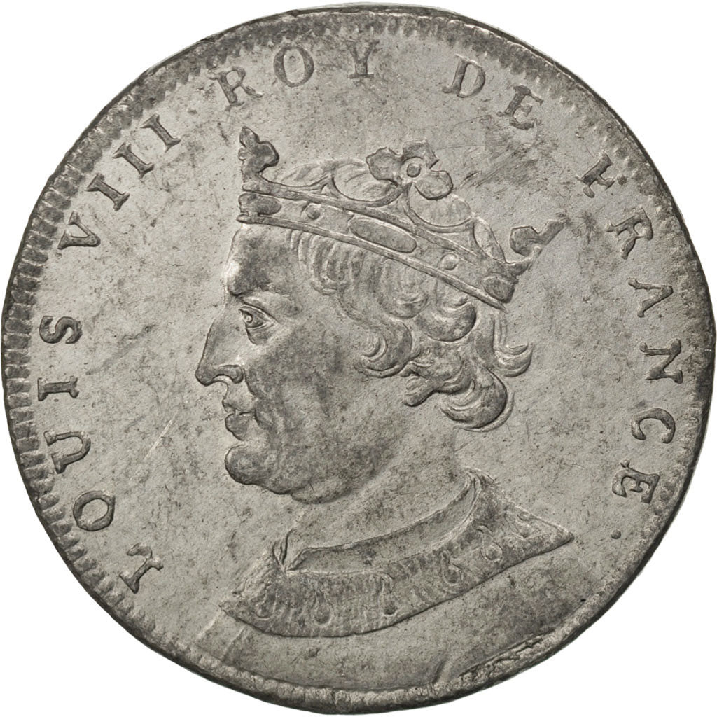 France, Medal, Louis VIII, History, AU(50-53), Tin