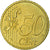 France, 50 Euro Cent, 1999, MS(63), Brass, KM:1287