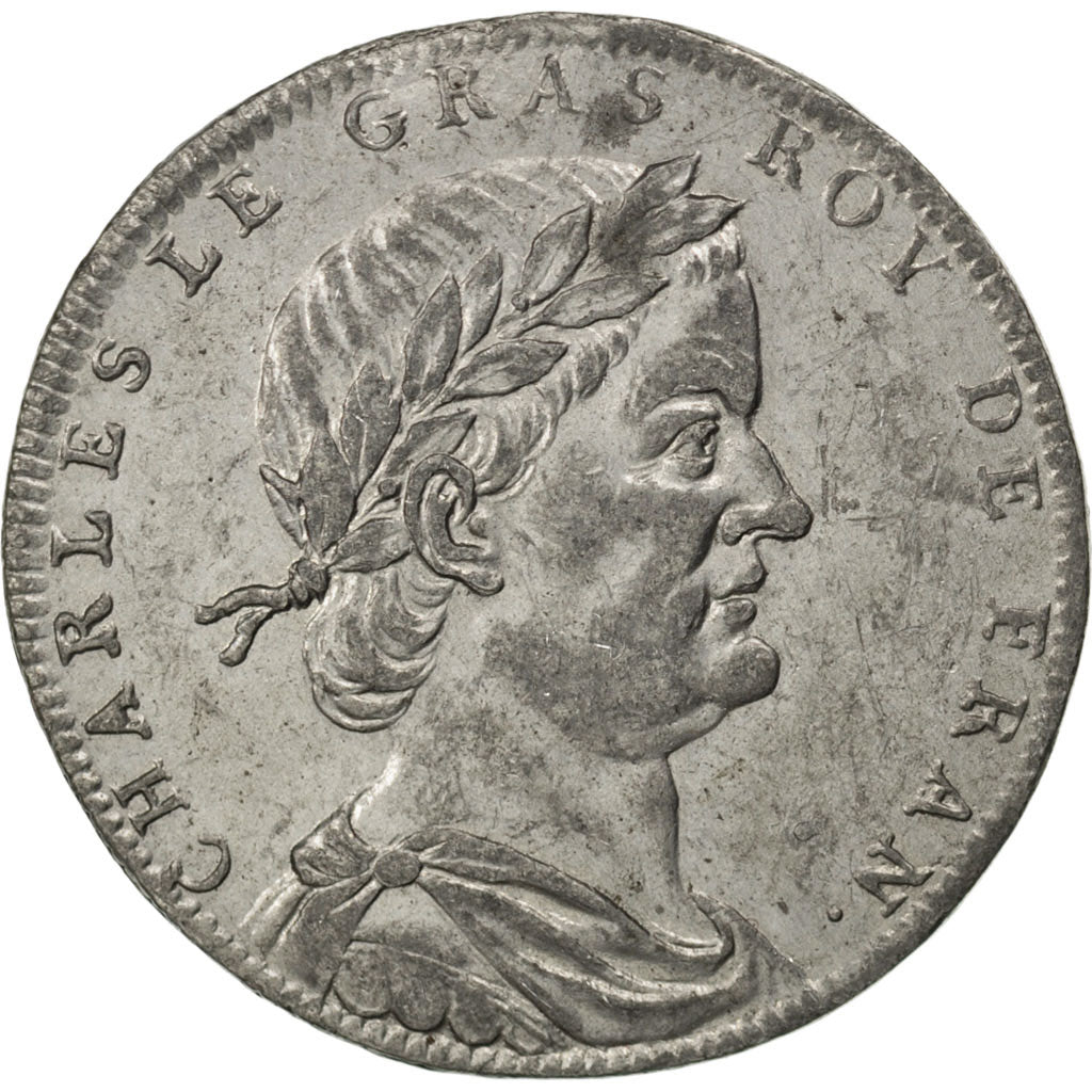 France, Medal, Charles le Gros, History, AU(50-53), Tin