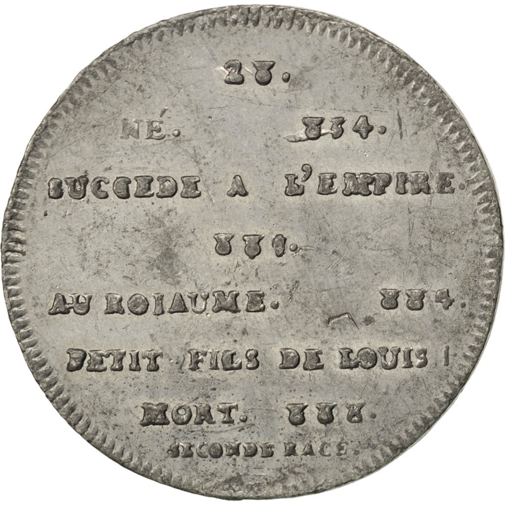 France, Medal, Charles le Gros, History, AU(50-53), Tin