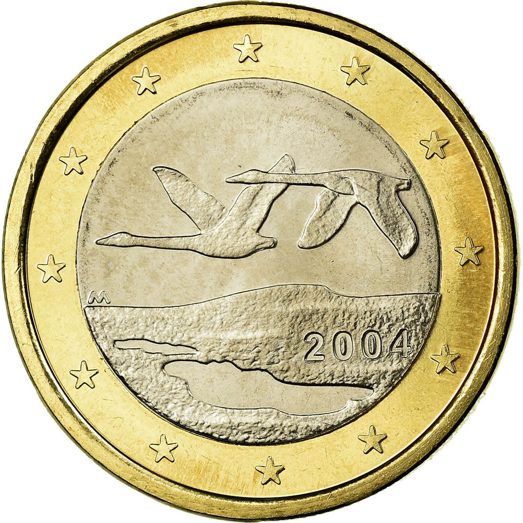 Finlandia, Euro, 2004, FDC, Bi-metallico, KM:104