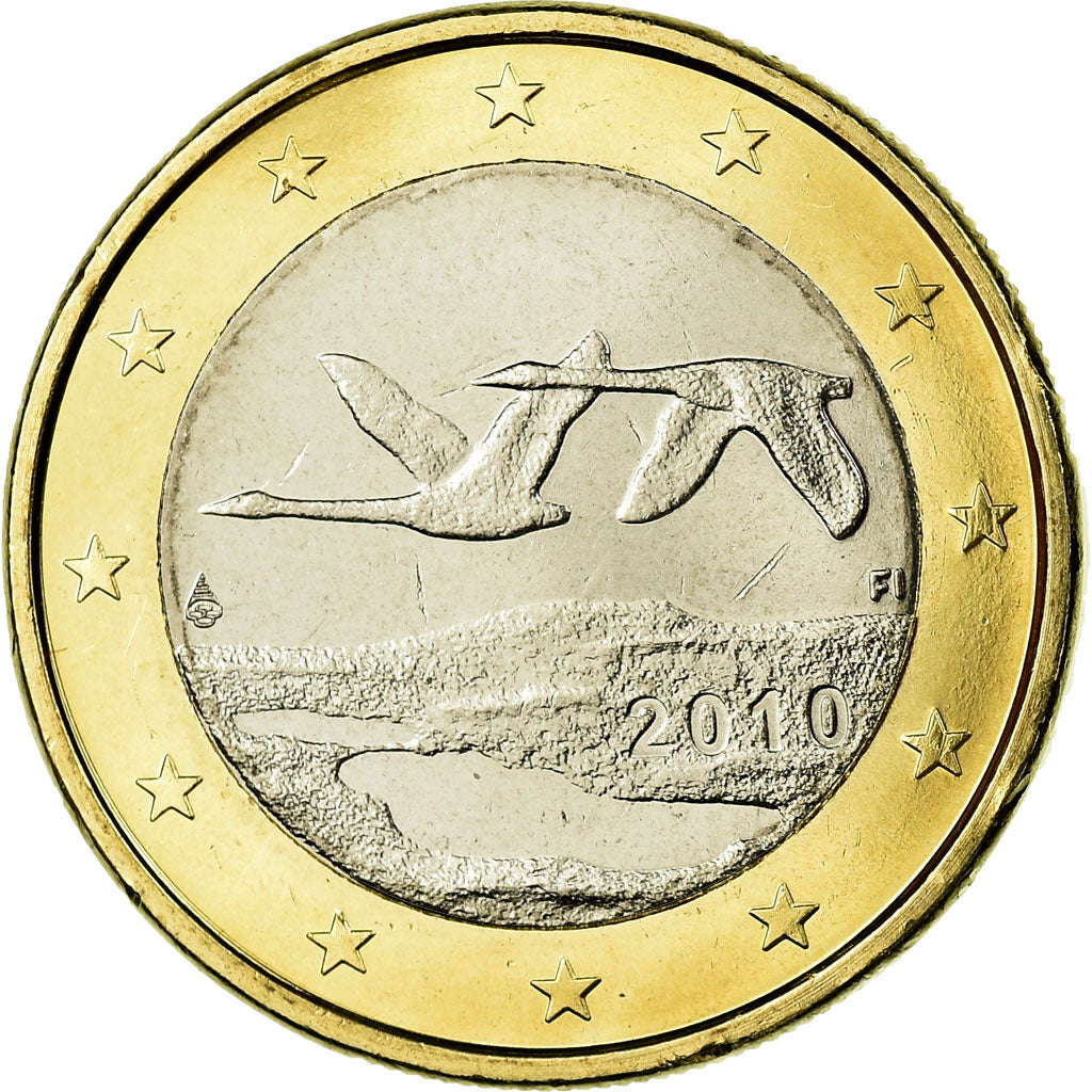 Finnland, Euro, 2010, STGL, Bi-Metallic, KM:129