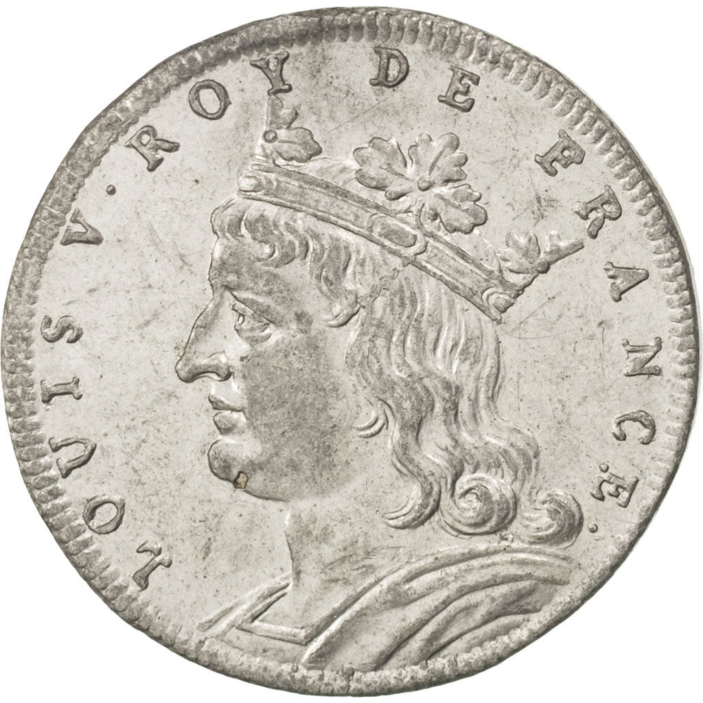 France, Medal, Louis V, History, AU(55-58), Tin
