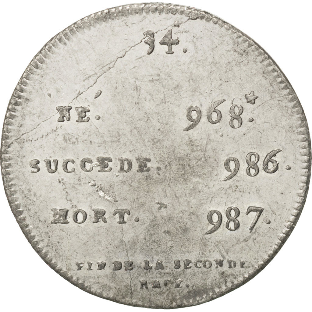 France, Medal, Louis V, History, AU(55-58), Tin