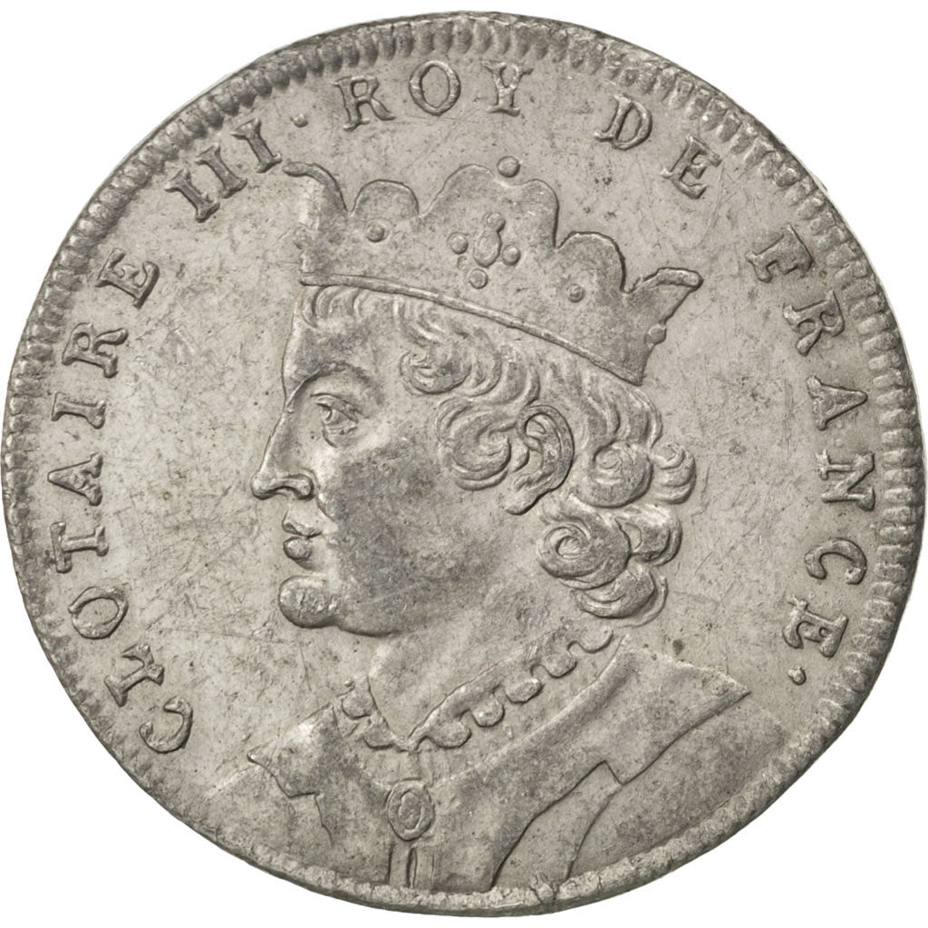 France, Medal, Clotaire III, History, AU(50-53), Tin