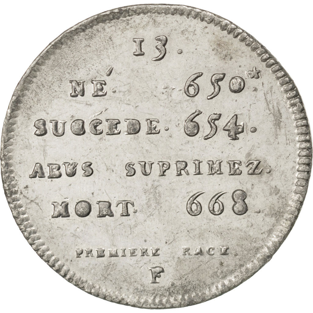 France, Medal, Clotaire III, History, AU(50-53), Tin