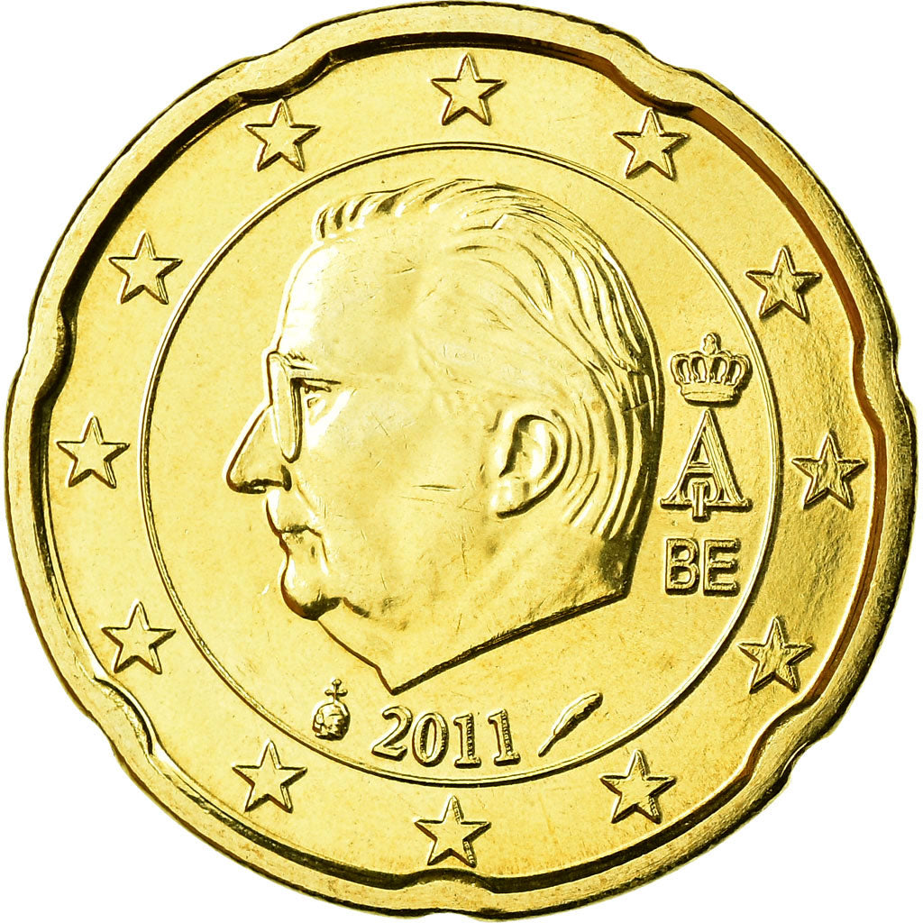 Belgique, 20 Euro Cent, 2011, FDC, Laiton, KM:278