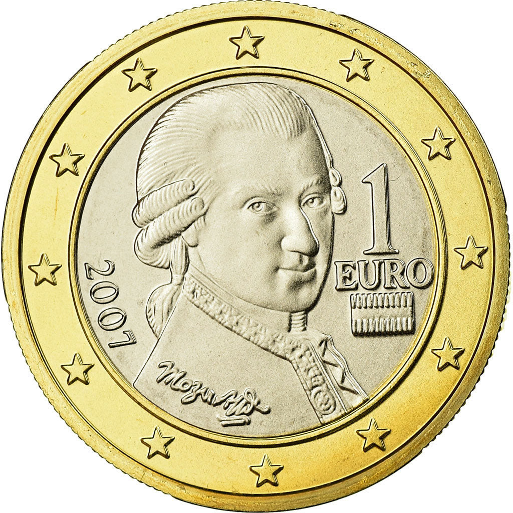 Austria, Euro, 2007, FDC, Bi-metallico, KM:3088
