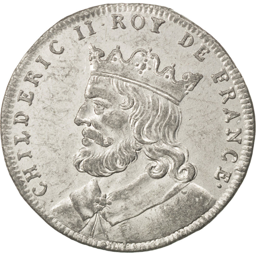 France, Medal, Childéric II, History, AU(50-53), Tin