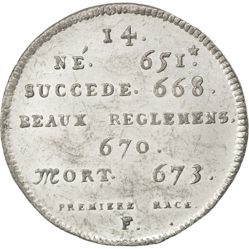 France, Medal, Childéric II, History, AU(50-53), Tin