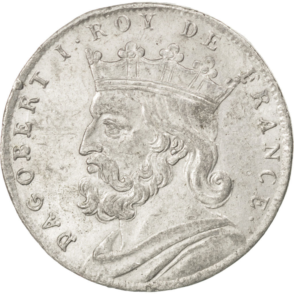 France, Medal, Dagobert I, History, TTB+, Tin