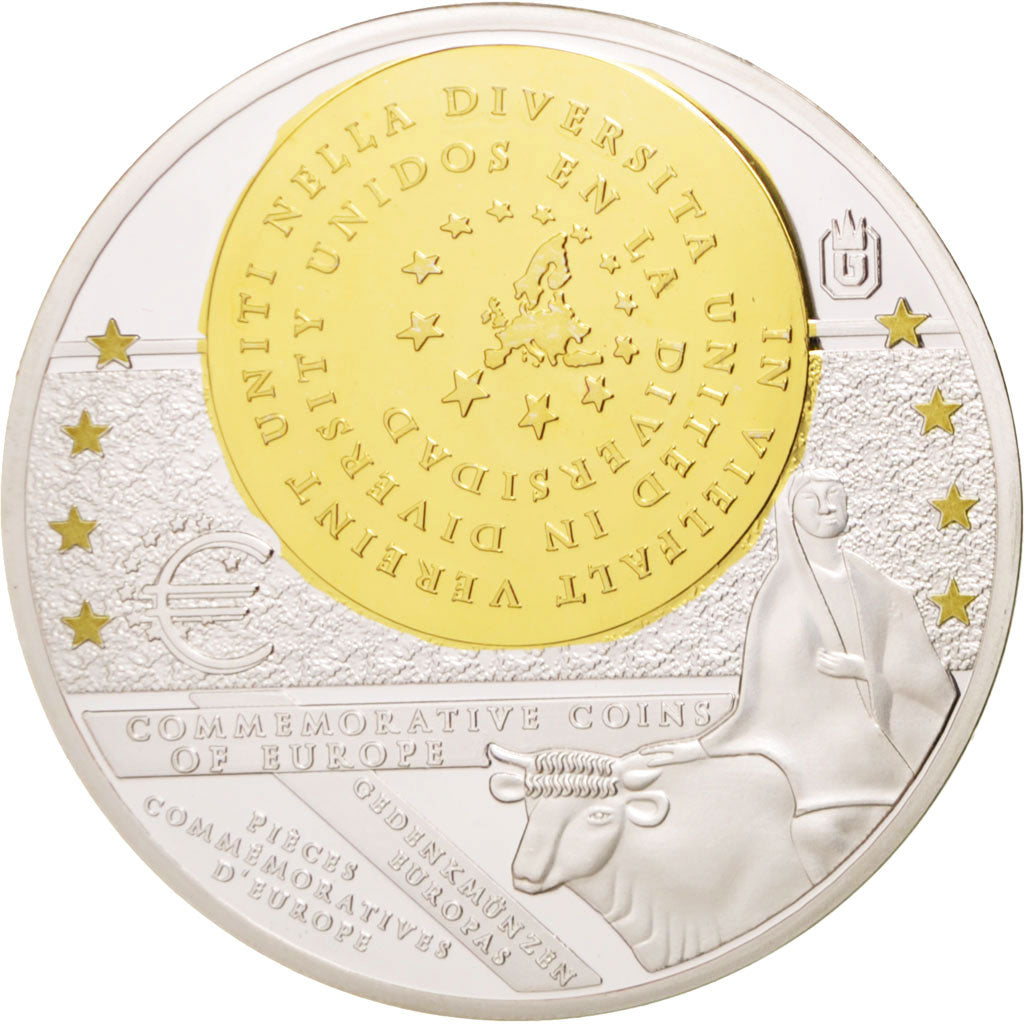 Francia, Medal, The Fifth Republic, Politics, Society, War, FDC, Argento