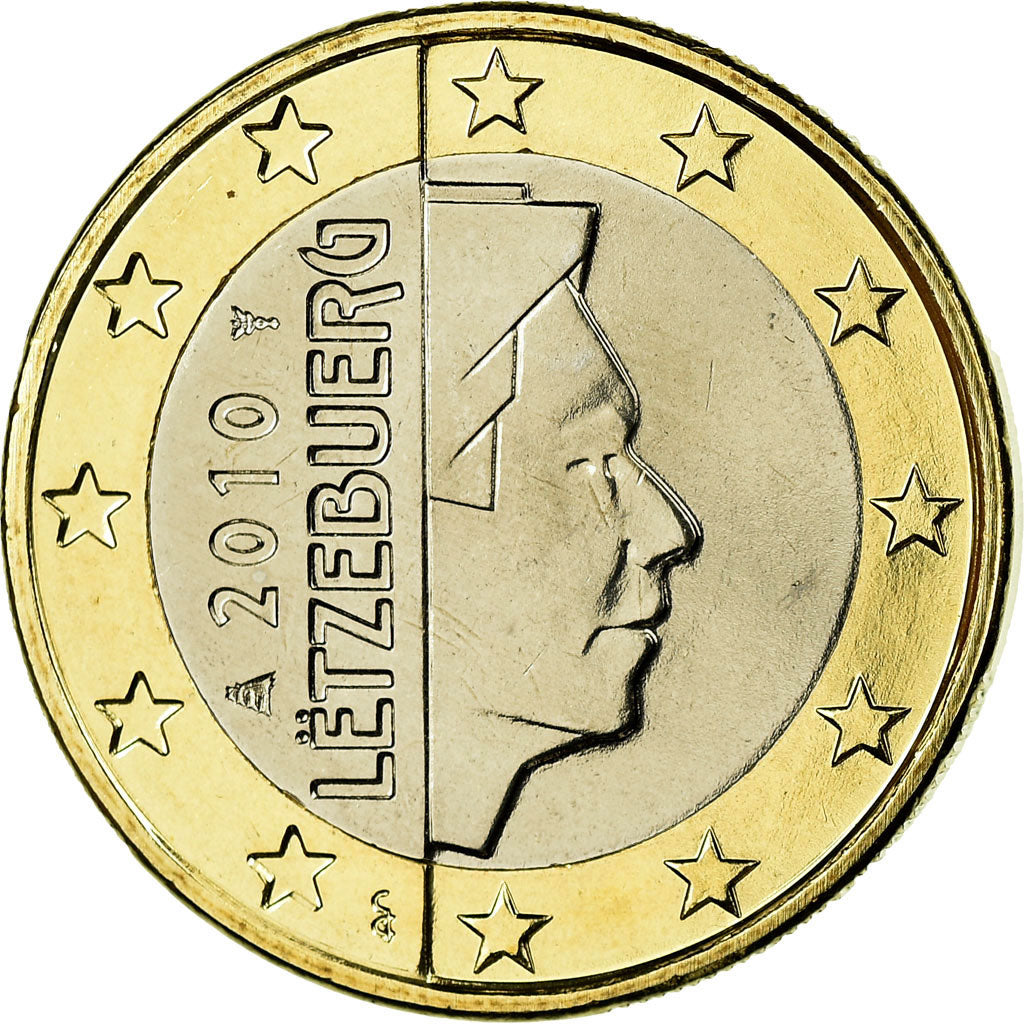 Luxemburgo, Euro, 2010, FDC, Bimetálico, KM:92