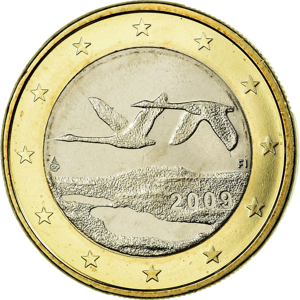 Finlandia, Euro, 2009, SPL, Bi-metallico, KM:129