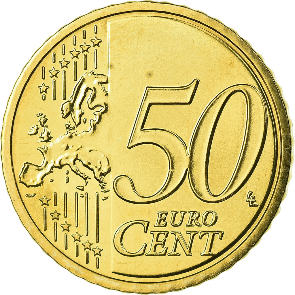 GERMANY - FEDERAL REPUBLIC, 50 Euro Cent, 2009, MS(65-70), Brass, KM:256