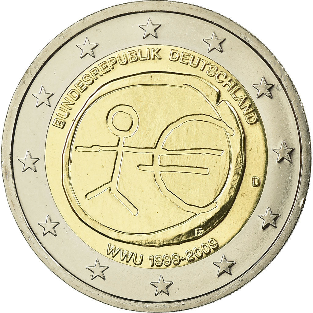 Federale Duitse Republiek, 2 Euro, 2009, FDC, Bi-Metallic, KM:277