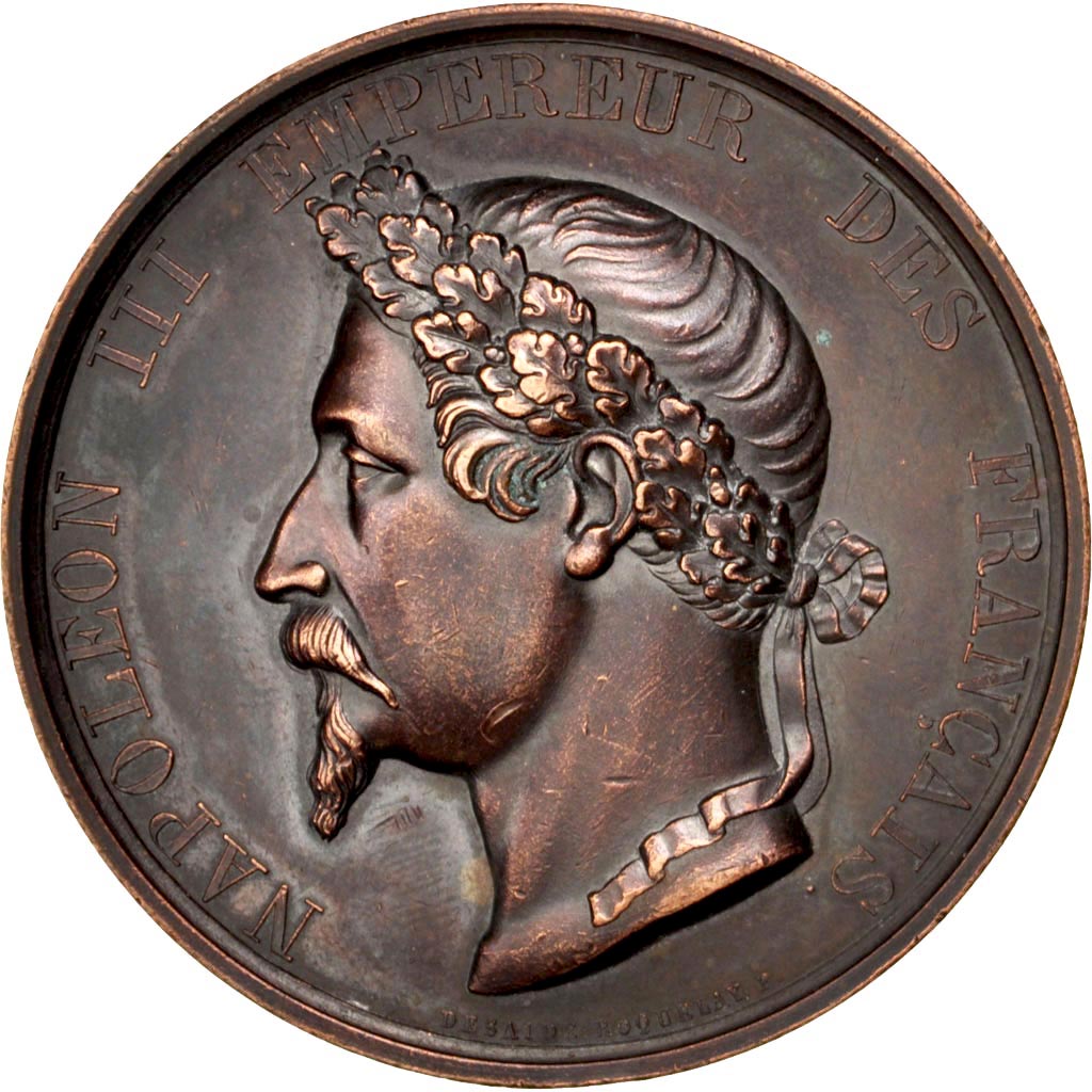 France, Medal, Second French Empire, Politics, Society, War, Desaide, TTB+